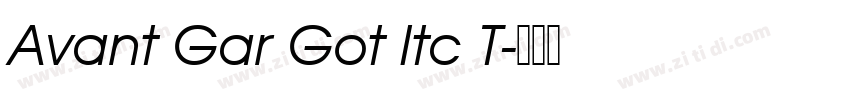Avant Gar Got Itc T字体转换